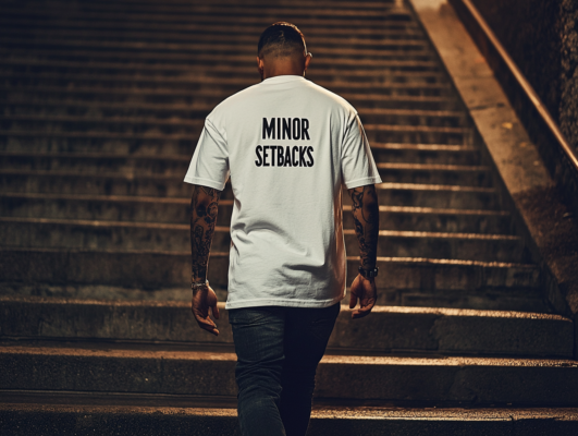 Man walking upstairs, Minor setbacks for major comebacks